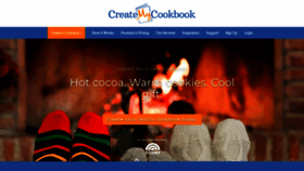 What Createmycookbook.com website looked like in 2021 (3 years ago)