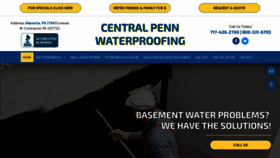 What Centralpennwaterproofing.com website looked like in 2021 (4 years ago)