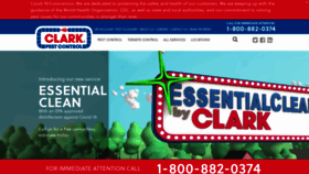 What Clarkpest.com website looked like in 2021 (3 years ago)