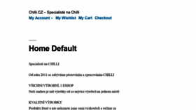 What Chilli.cz website looked like in 2021 (3 years ago)