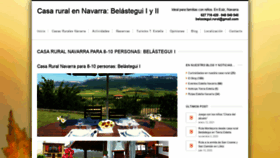 What Casaruralbelastegui.com website looked like in 2021 (3 years ago)