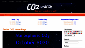 What Co2.earth website looked like in 2021 (3 years ago)