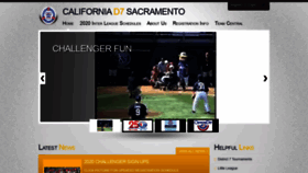 What Cad7littleleague.com website looked like in 2021 (3 years ago)