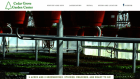 What Cedargrovegarden.com website looked like in 2021 (3 years ago)
