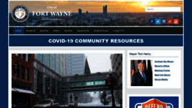 What Cityoffortwayne.org website looked like in 2021 (3 years ago)