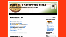 What Crosswordfiend.com website looked like in 2021 (3 years ago)