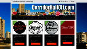 What Corridorhalfoff.com website looked like in 2021 (3 years ago)
