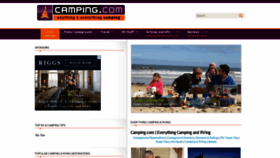What Camping.com website looked like in 2021 (3 years ago)