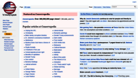 What Conservapedia.com website looked like in 2021 (3 years ago)