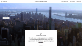 What Centralparktower.com website looked like in 2021 (3 years ago)
