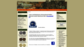 What Coins-and-banknotes.com.au website looked like in 2021 (3 years ago)