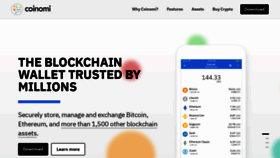What Coinomi.com website looked like in 2021 (3 years ago)