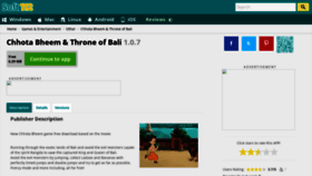 What Chhota-bheem-amp-throne-of-bali.soft112.com website looked like in 2021 (3 years ago)