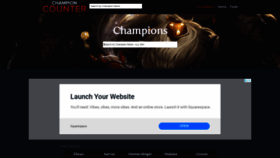 What Championcounter.com website looked like in 2021 (3 years ago)