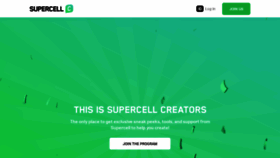 What Creators.supercell.com website looked like in 2021 (3 years ago)