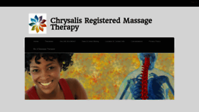 What Chrysalismassage.ca website looked like in 2021 (3 years ago)