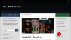 What Craftbeercast.com website looked like in 2021 (3 years ago)