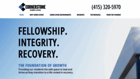 What Cornerstonesle.com website looked like in 2021 (3 years ago)