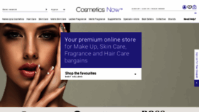 What Cosmeticsnow.com website looked like in 2021 (3 years ago)
