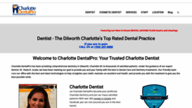 What Charlottedentalpro.com website looked like in 2021 (3 years ago)