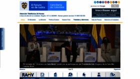 What Cancilleria.gov.co website looked like in 2021 (3 years ago)