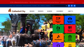 What Cathedralcity.gov website looked like in 2021 (3 years ago)