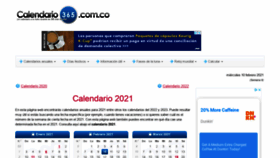 What Calendario-365.com.co website looked like in 2021 (3 years ago)