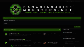 What Canadianjuicemonsters.net website looked like in 2021 (3 years ago)