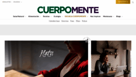 What Cuerpomente.com website looked like in 2021 (3 years ago)