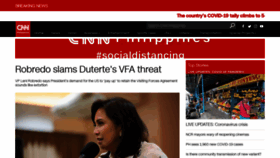What Cnnphilippines.com website looked like in 2021 (3 years ago)