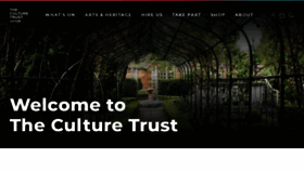 What Culturetrust.com website looked like in 2021 (4 years ago)