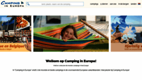 What Camping-in-europa.nl website looked like in 2021 (3 years ago)