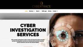 What Cybertrace.com.au website looked like in 2021 (3 years ago)