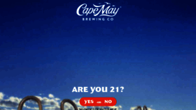 What Capemaybrewery.com website looked like in 2021 (3 years ago)