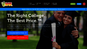 What Collegeraptor.com website looked like in 2021 (3 years ago)