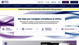 What Corporatecompliance.org website looked like in 2021 (3 years ago)