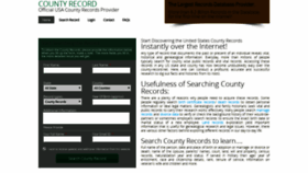 What County-record.net website looked like in 2021 (3 years ago)