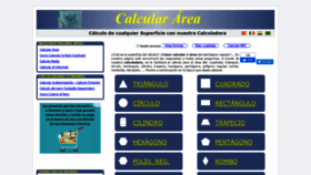 What Calculararea.com website looked like in 2021 (3 years ago)