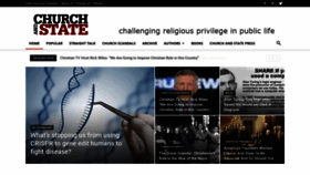 What Churchandstate.org.uk website looked like in 2021 (3 years ago)