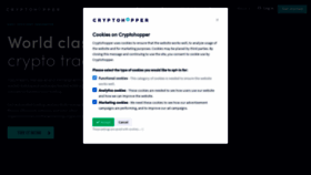 What Cryptohopper.com website looked like in 2021 (3 years ago)