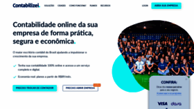 What Contabilizei.com.br website looked like in 2021 (4 years ago)