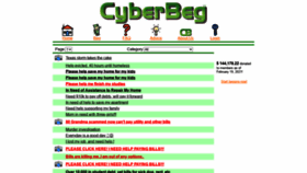 What Cyberbeg.com website looked like in 2021 (3 years ago)