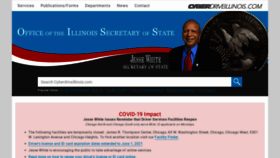 What Cyberdriveillinois.org website looked like in 2021 (3 years ago)