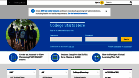 What Collegeboard.com website looked like in 2021 (3 years ago)