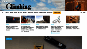 What Climbing.com website looked like in 2021 (3 years ago)