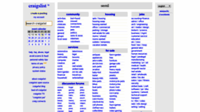 What Craigslist.co.kr website looked like in 2021 (3 years ago)