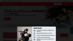 What Coopeuch.cl website looked like in 2021 (5 years ago)