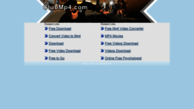 What Clubmp4.com website looked like in 2021 (3 years ago)