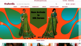 What Craftsvilla.com website looked like in 2021 (3 years ago)