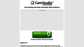 What Camstudio.org website looked like in 2021 (3 years ago)